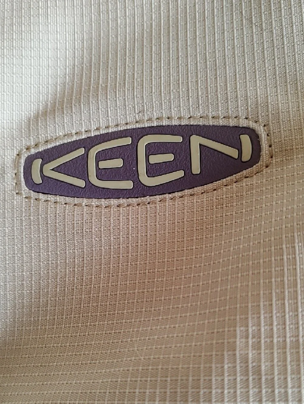 Keen Lavender & Light Gray Crossbody Hobo Computer Commuter Bag. Pockets Galore!